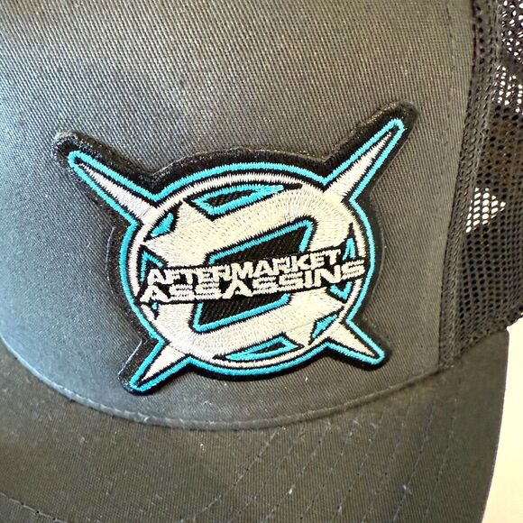 Aftermarket Assassins Black Trucker Hat Snapback UTV RZR Can-Am Polaris Mesh Cap - Picture 2 of 4